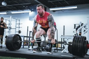Man heavy lifting