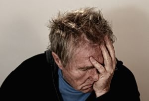 Man feeling ill