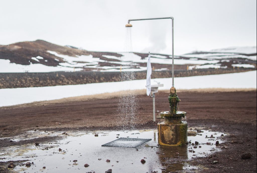 Cold Showers in the snow