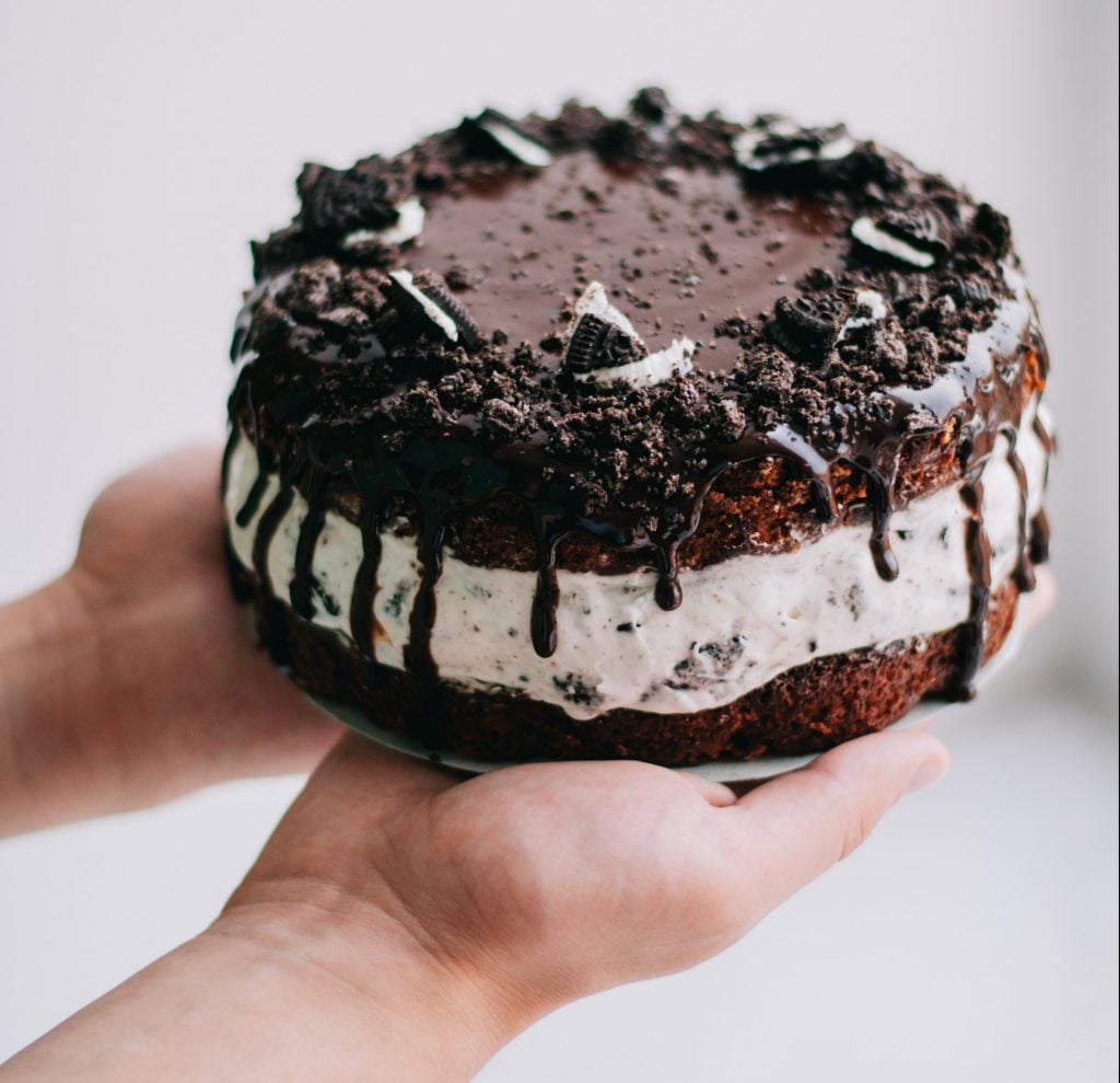 Chocolate cake, sweet, rich, creamy prime candidate for phlegm after eating!
