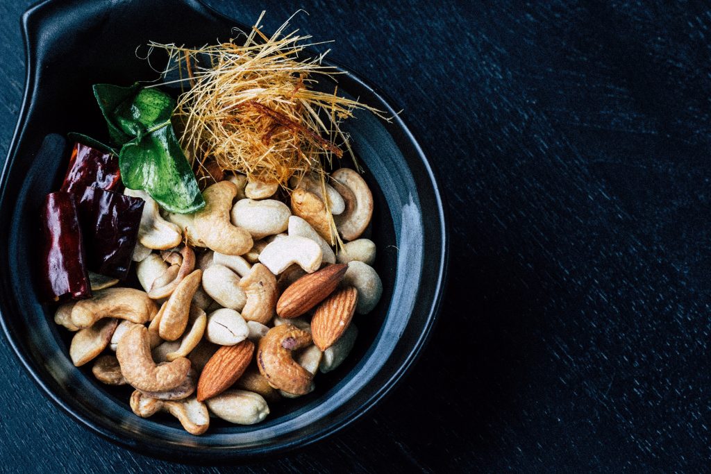 A few nuts before bed often cure difficulty falling asleep.