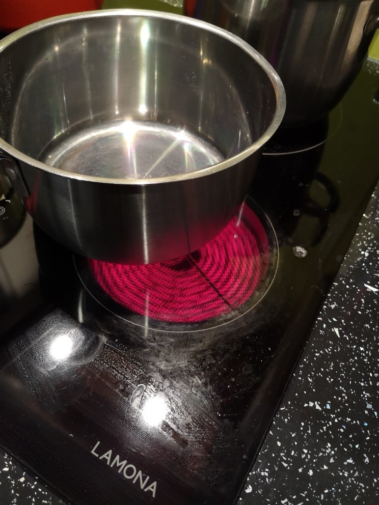 Saucepan should be hot enough to make corn pop!