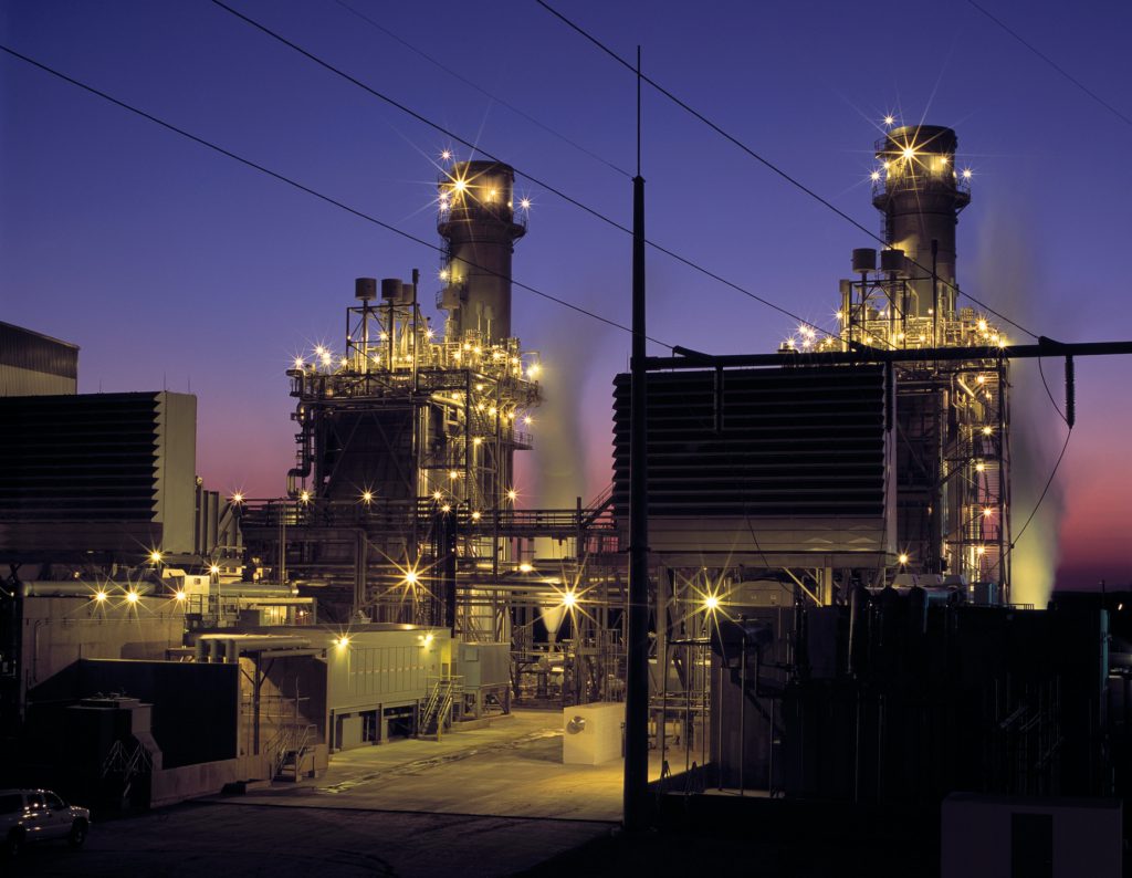 Power station bird eye view photography of lighted building