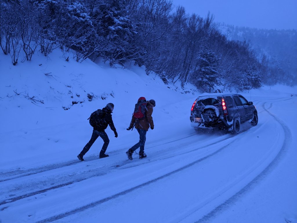 Over-heating car from low levels of coolant: analogy to wake up.