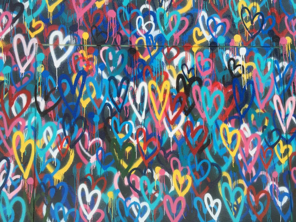heart - pain? : multicolored heart wallpaper