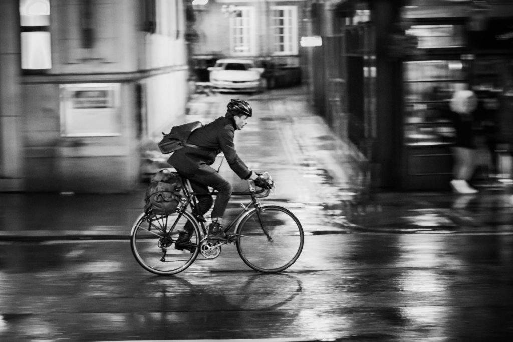 Wet back from cycling in a downpour: invasion of Damp