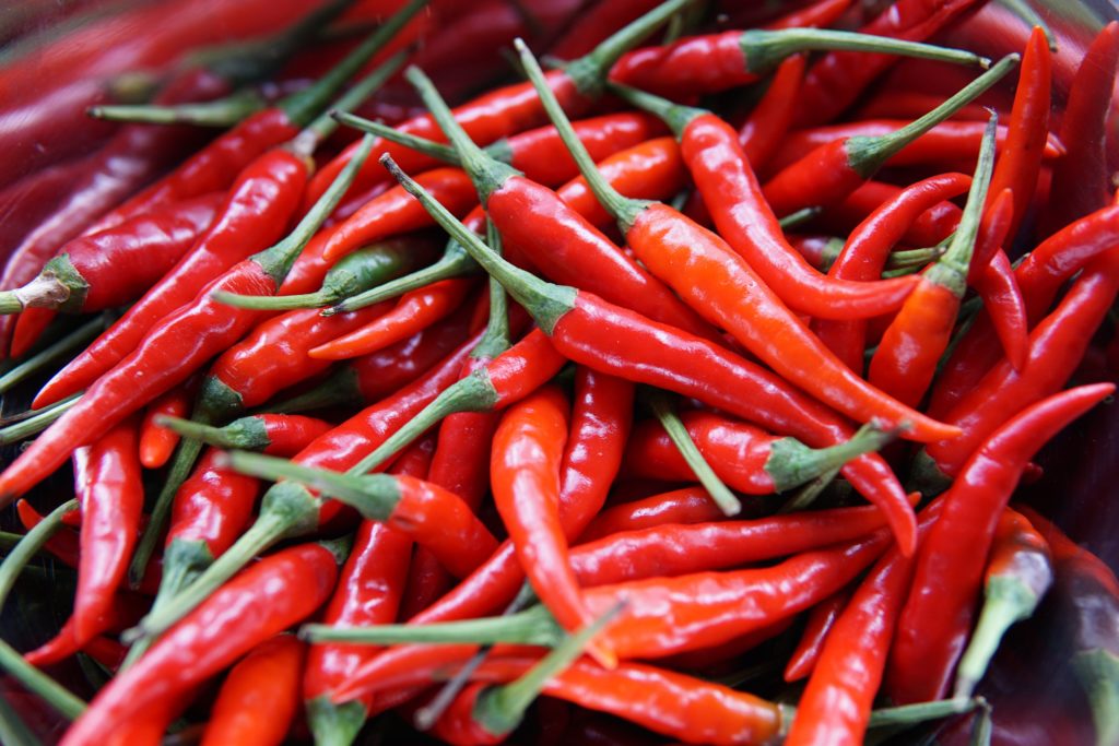 red chili peppers - hot foods!