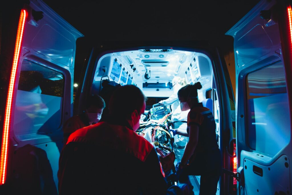 Ambulance for Heart Blood stasis following Heart Qi stagnation