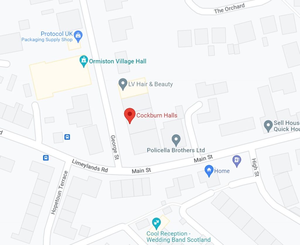Ormiston Cockburn Halls Map