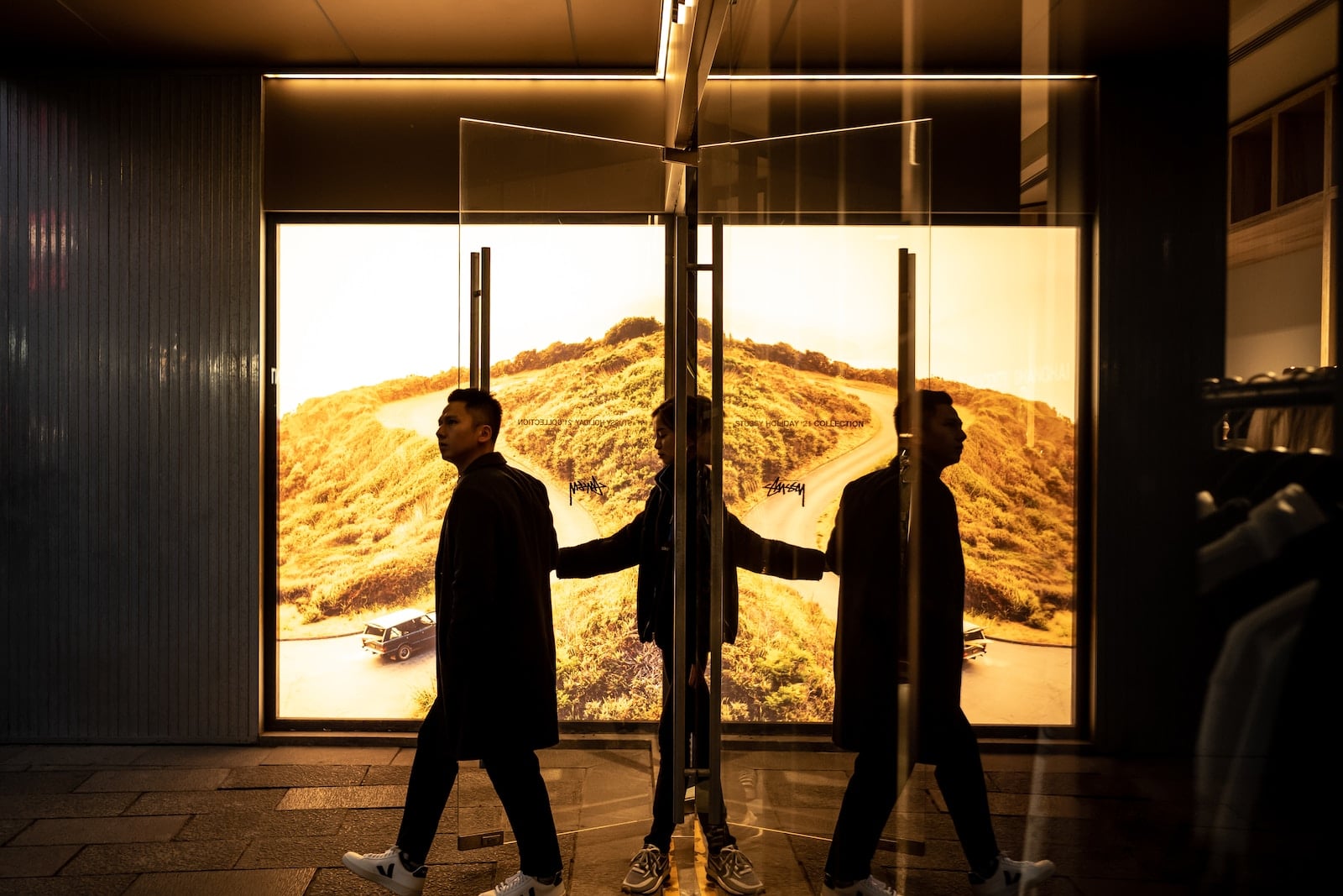 a couple of men standing next to each other