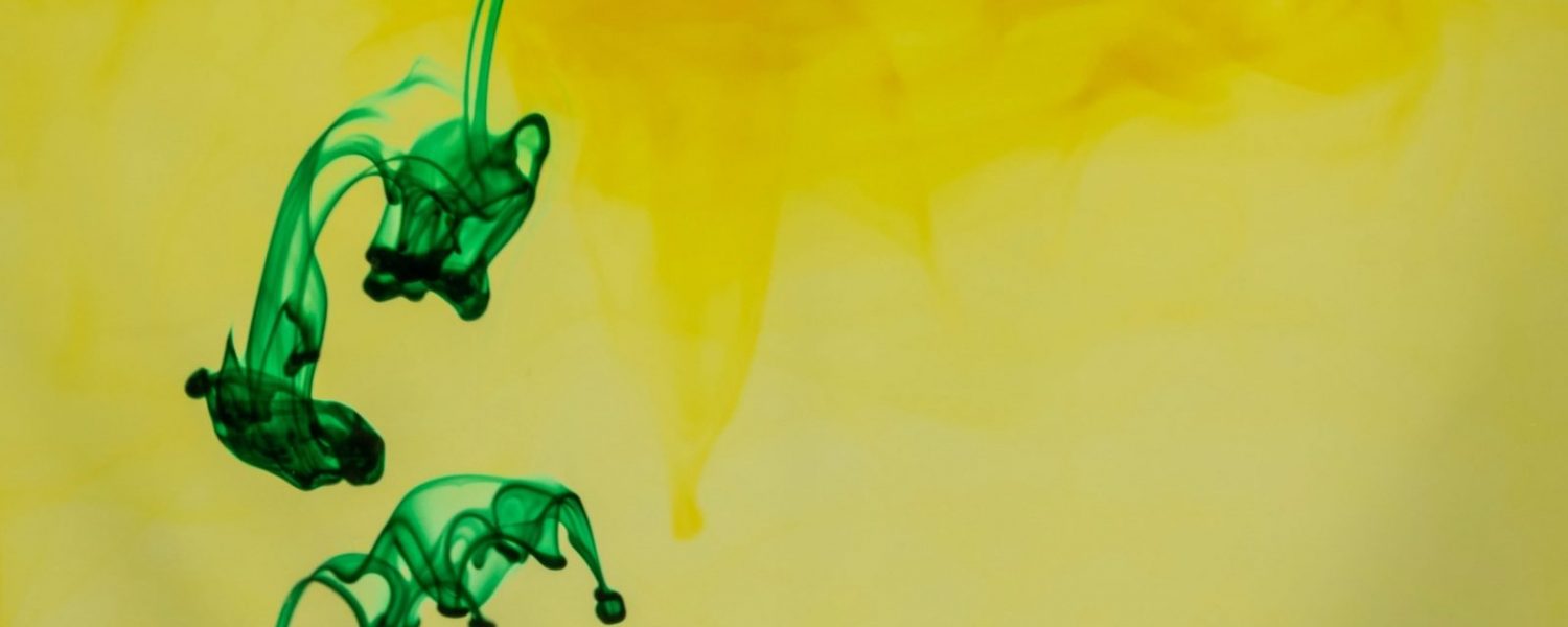 green liquid in yellow